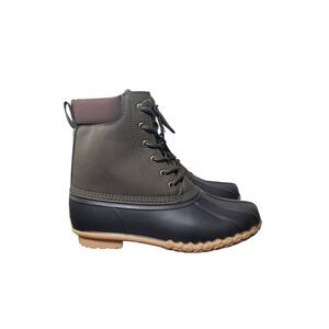 WEATHERPROOF VINTAGE Womens Green Waterproof Adam Round Toe Duck Boots 12 M